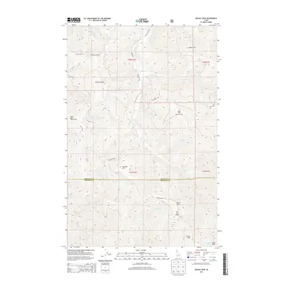 2013 Map of Rochat Peak, 2013 Print