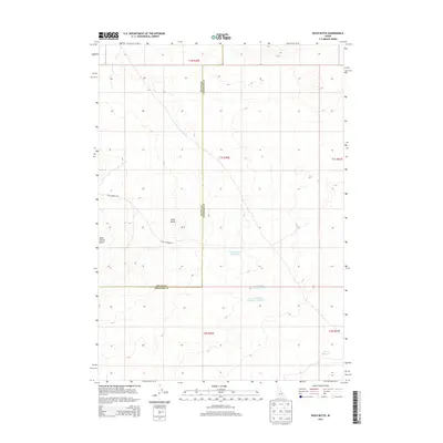2013 Map of Rock Butte, 2013 Print