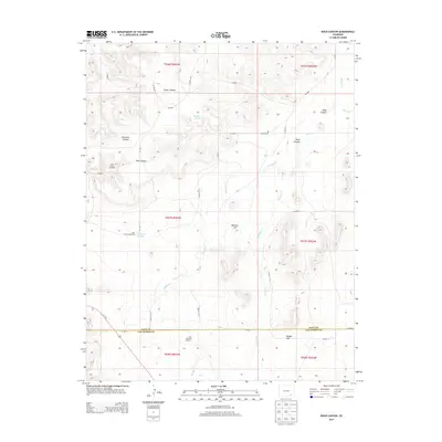 2013 Map of Rock Canyon, 2013 Print