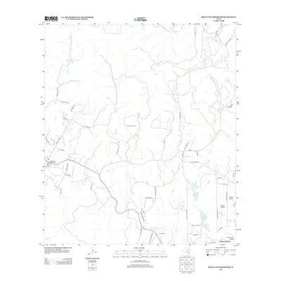 2013 Map of Rock Cliff Reservoir, 2013 Print