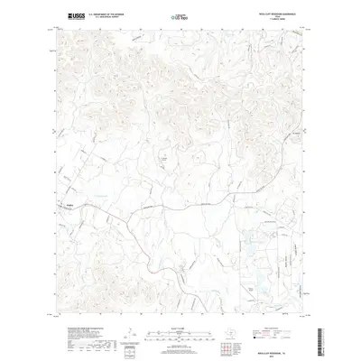 2019 Map of Rock Cliff Reservoir, 2019 Print