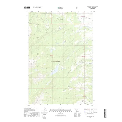 2020 Map of Rock Creek Lake, 2020 Print
