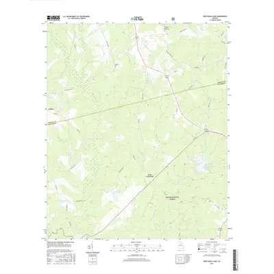 2017 Map of Rock Eagle Lake, 2017 Print