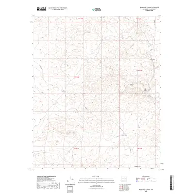 2023 Map of Rock House Canyon, 2023 Print