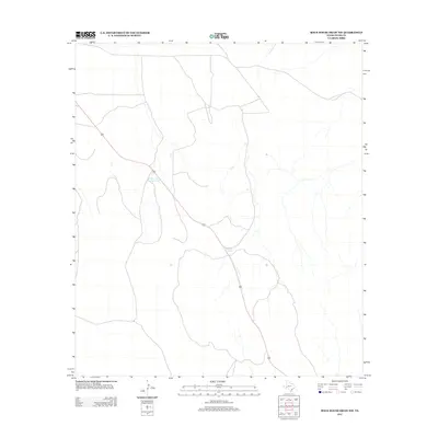 2012 Map of Rock House Draw NW, 2012 Print