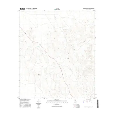 2016 Map of Rock House Draw NW, 2016 Print
