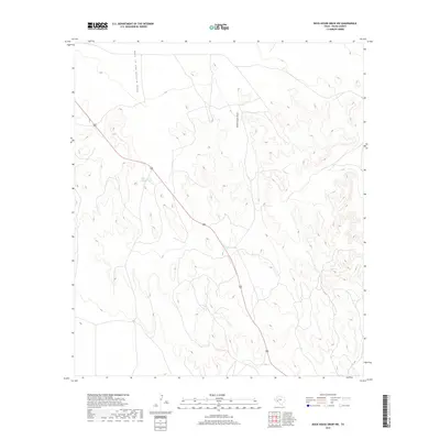 2019 Map of Rock House Draw NW, 2019 Print