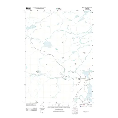 2013 Map of Rock Lake, 2013 Print