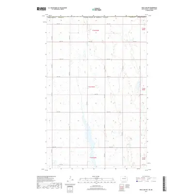 2017 Map of Rock Lake NW, 2017 Print