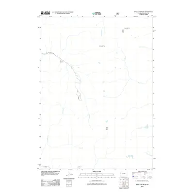2012 Map of Rock Lake Peak, 2012 Print