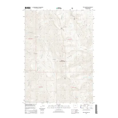 2015 Map of Rock Lake Peak, 2015 Print