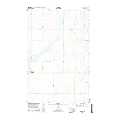 2014 Map of Rock Lake, 2014 Print