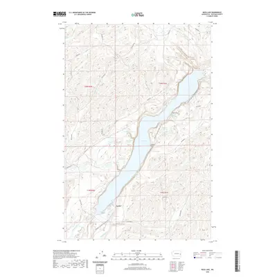 2020 Map of Rock Lake, 2020 Print