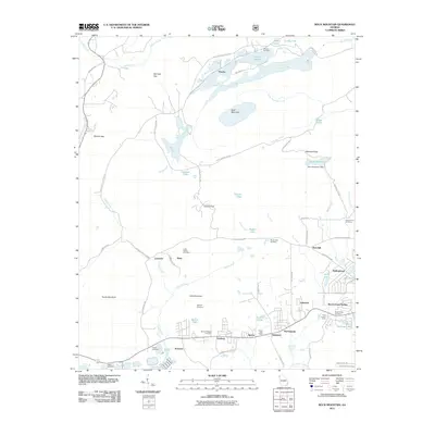 2011 Map of Rock Mountain, 2011 Print