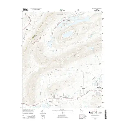 2014 Map of Rock Mountain, 2014 Print