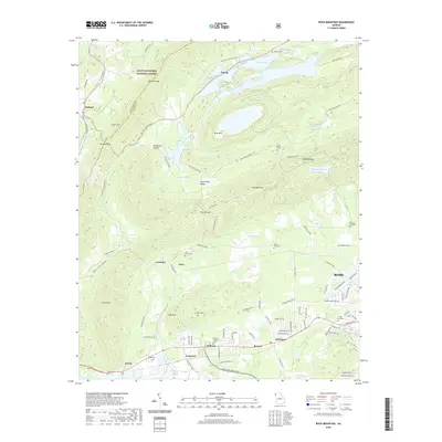 2020 Map of Rock Mountain, 2020 Print