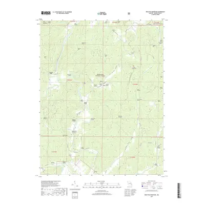 2017 Map of Rock Pile Mountain, 2017 Print