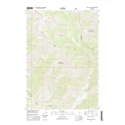 2017 Map of Rock Roll Canyon, 2017 Print