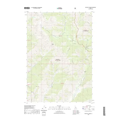 2020 Map of Rock Roll Canyon, 2020 Print