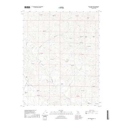 2018 Map of Rock Spring Peak, 2018 Print