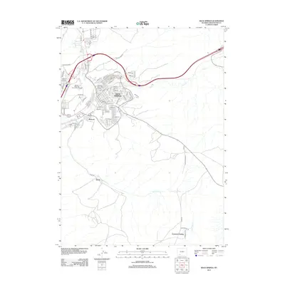 2012 Map of Rock Springs, 2012 Print