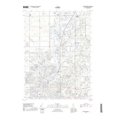 2018 Map of Rockford North, 2018 Print