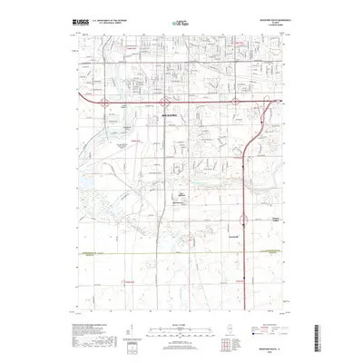 2018 Map of Rockford South, 2018 Print