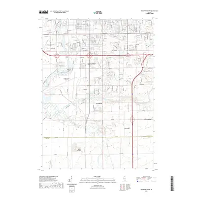 2021 Map of Rockford South, 2021 Print