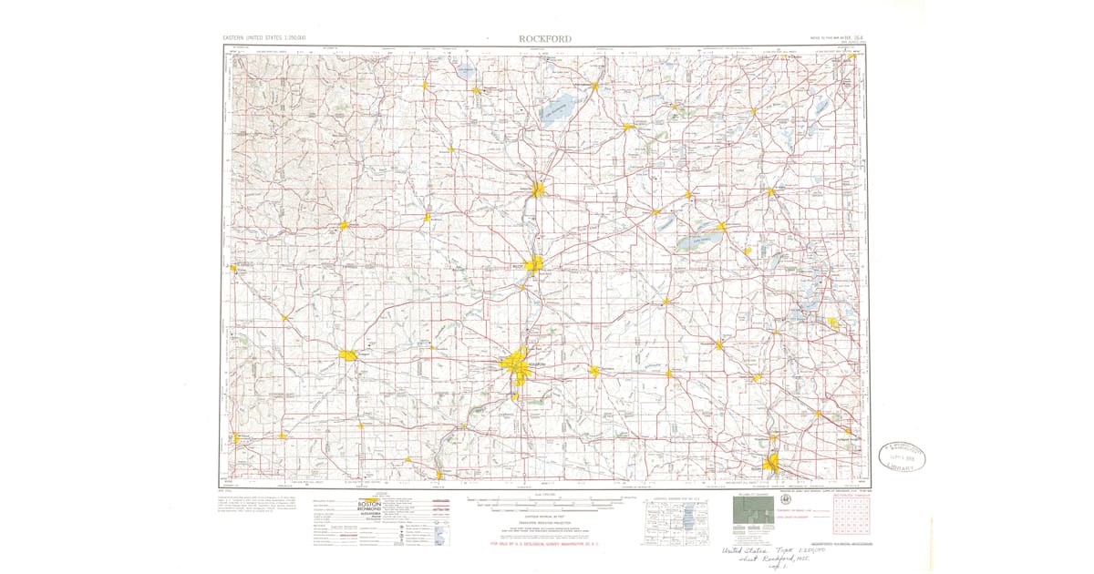 1955 Map of Rockford, IL — High-Res | Pastmaps