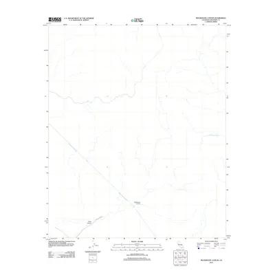 2012 Map of Rockhouse Canyon, 2012 Print