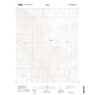 2018 Map of Rockhouse Canyon, 2018 Print
