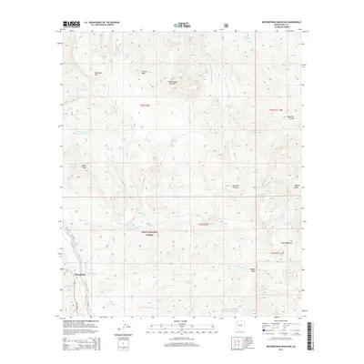 2014 Map of Rockinstraw Mountain, 2014 Print