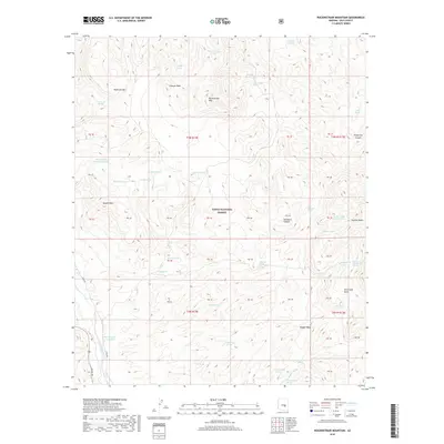 2018 Map of Rockinstraw Mountain, 2018 Print