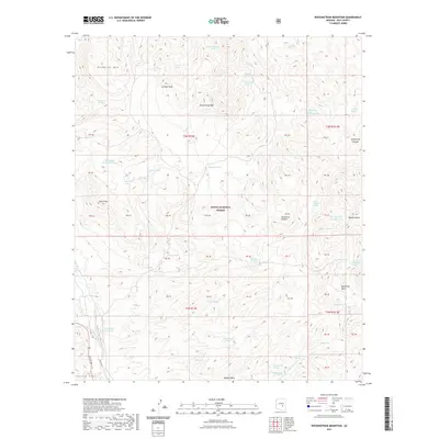 2021 Map of Rockinstraw Mountain, 2021 Print