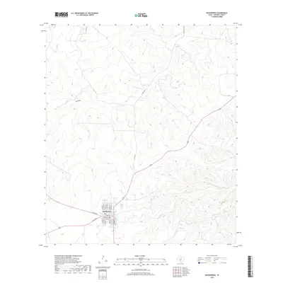 2019 Map of Rocksprings, 2019 Print