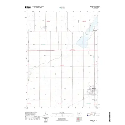 2018 Map of Rockwell City, 2018 Print