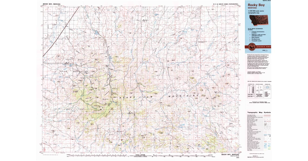 1990s Maps of Lloyd, MT | Pastmaps