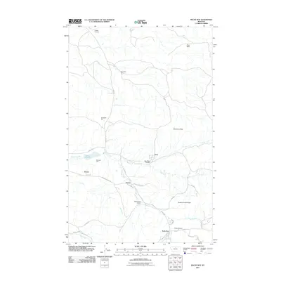 2011 Map of Rocky Boy, 2011 Print