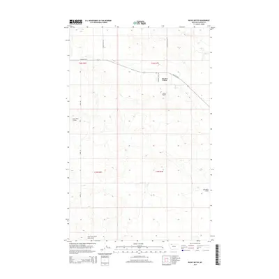 2014 Map of Rocky Buttes, 2014 Print