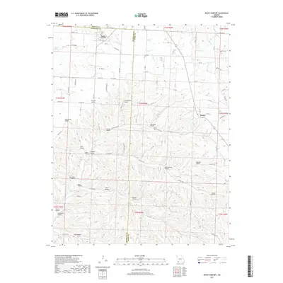 2017 Map of Rocky Comfort, 2017 Print
