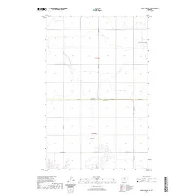 2020 Map of Rocky Coulee SE, 2020 Print