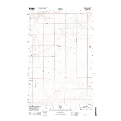 2014 Map of Rocky Lake, 2014 Print