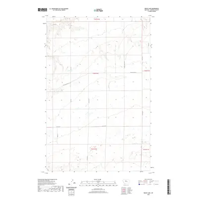 2020 Map of Rocky Lake, 2020 Print
