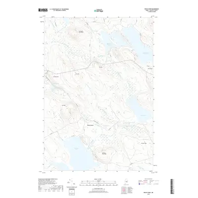 2018 Map of Rocky Pond, 2018 Print