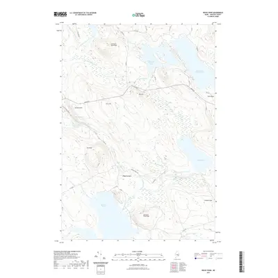 2021 Map of Rocky Pond, 2021 Print
