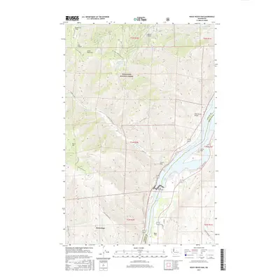 2017 Map of Rocky Reach Dam, 2017 Print