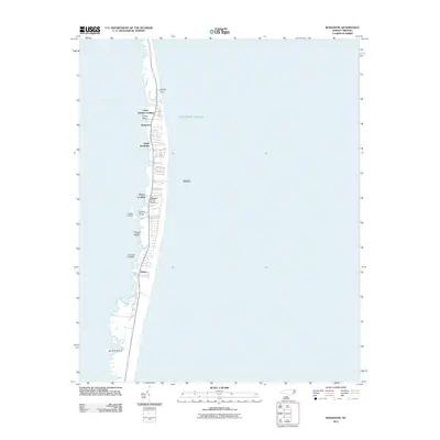2011 Map of Rodanthe, 2011 Print