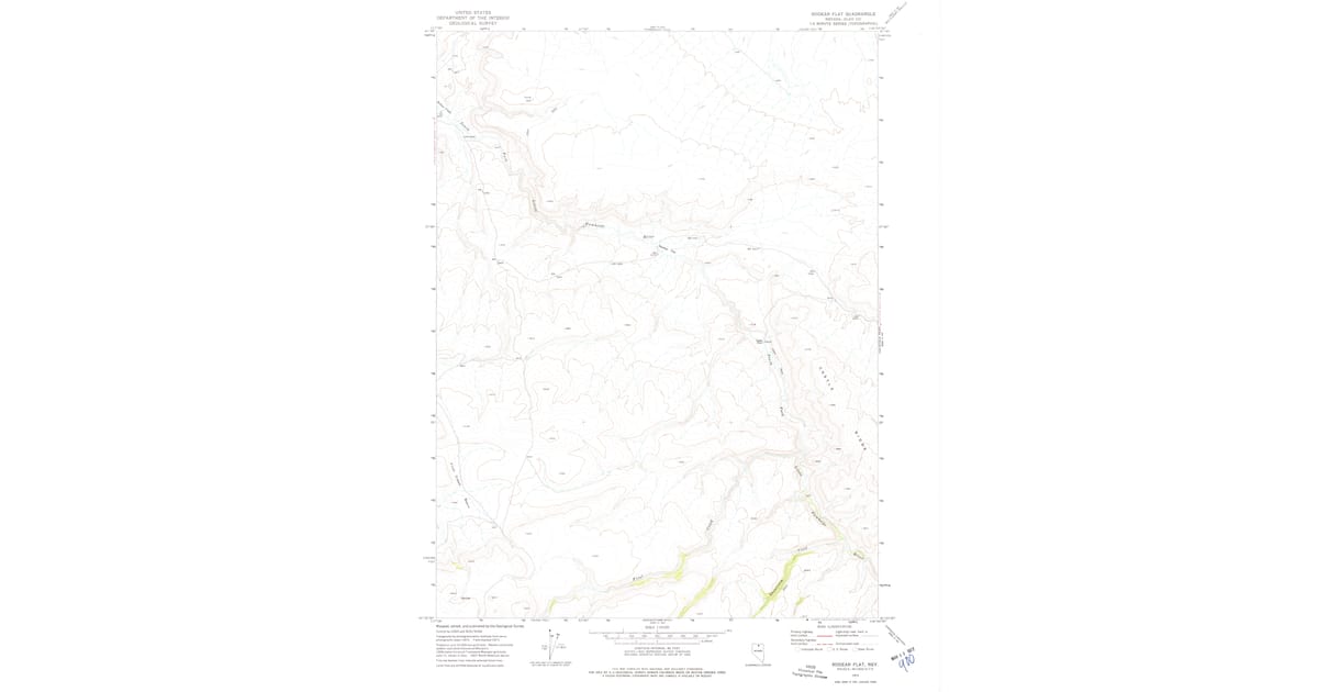 Rodear Rd Maps 1973 Map of Rodear Flat, Elko County, NV — High-Res | Pastmaps