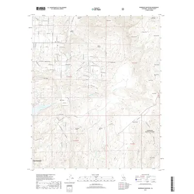 2018 Map of Rodriguez Mountain, 2018 Print