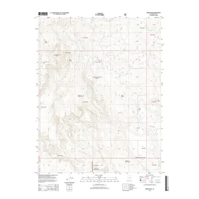 2014 Map of Roger Peak, 2014 Print